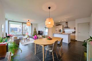 Energiezuinig appartement met zonnepanelen, 2 slaapkamers, zuidgericht terras en ondergrondse parking op een rustige locatie in Diepenbeek...