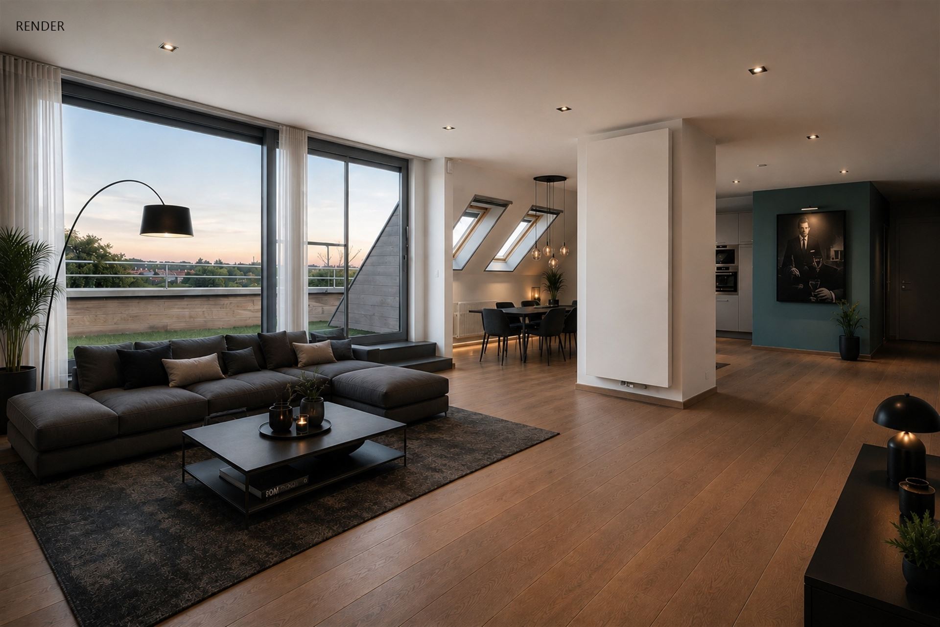 Penthouse met 2 slpks, terras en garage (+€29.000) - foto 3