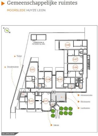 App. 79.0.01: Dit gelijkvloers appartement in hedendaagse stijl heeft 1 slaapkamer, een autostaanplaats, een terras en een bewoonbare oppervlakte van 77 m². Dit lichtrijk appartement is gelegen in de Stationstraat in Moorslede. Hier woon je op nog geen 10 minuten stappen van tal van dagdagelijkse voorzieningen. Mooi wandelen doe je in het Vierkavenbos, natuurreservaat Reutelbos of het Polygoonbos. Een buurt met een gemeenschappelijk terras en een gunstige ligging.<br /><br />Interesse of vragen? Meer info op matexi.be/moorslede of contacteer vrijblijvend onze sales consultant op 051 28 03 69.
