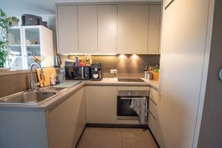 Instapklaar dakappartement met inkom, wc, living met open keuken (volledig ingericht met o.a. vaatwas), berging, badkamer (dubbele lavabo, inloopdouche), 1 slaapkamer, 2e slaapkamer/bureau, zolder, carport inbegrepen voor 2 wagens! <br /><br /><br />Beschikbaarheid: 1/03/2026<br />Syndickosten: inclusief huurprijs<br /><br />Voor meer info of een bezoek: lisa@immoroba.be