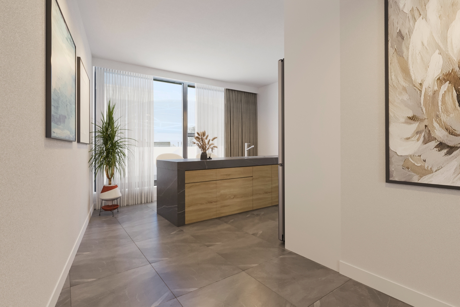 PRACHTIG RUIM APPARTEMENT MET 2 SLPKS EN EEN GROOT LEEFTERRAS - foto 5