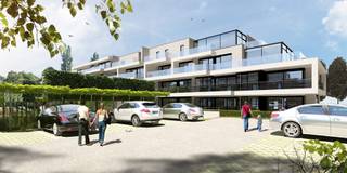 Dit appartement op de eerste verdieping biedt 105,46m² bewoonbare oppervlakte en een terras van 21,66m². Daarnaast kan er nog een garage...