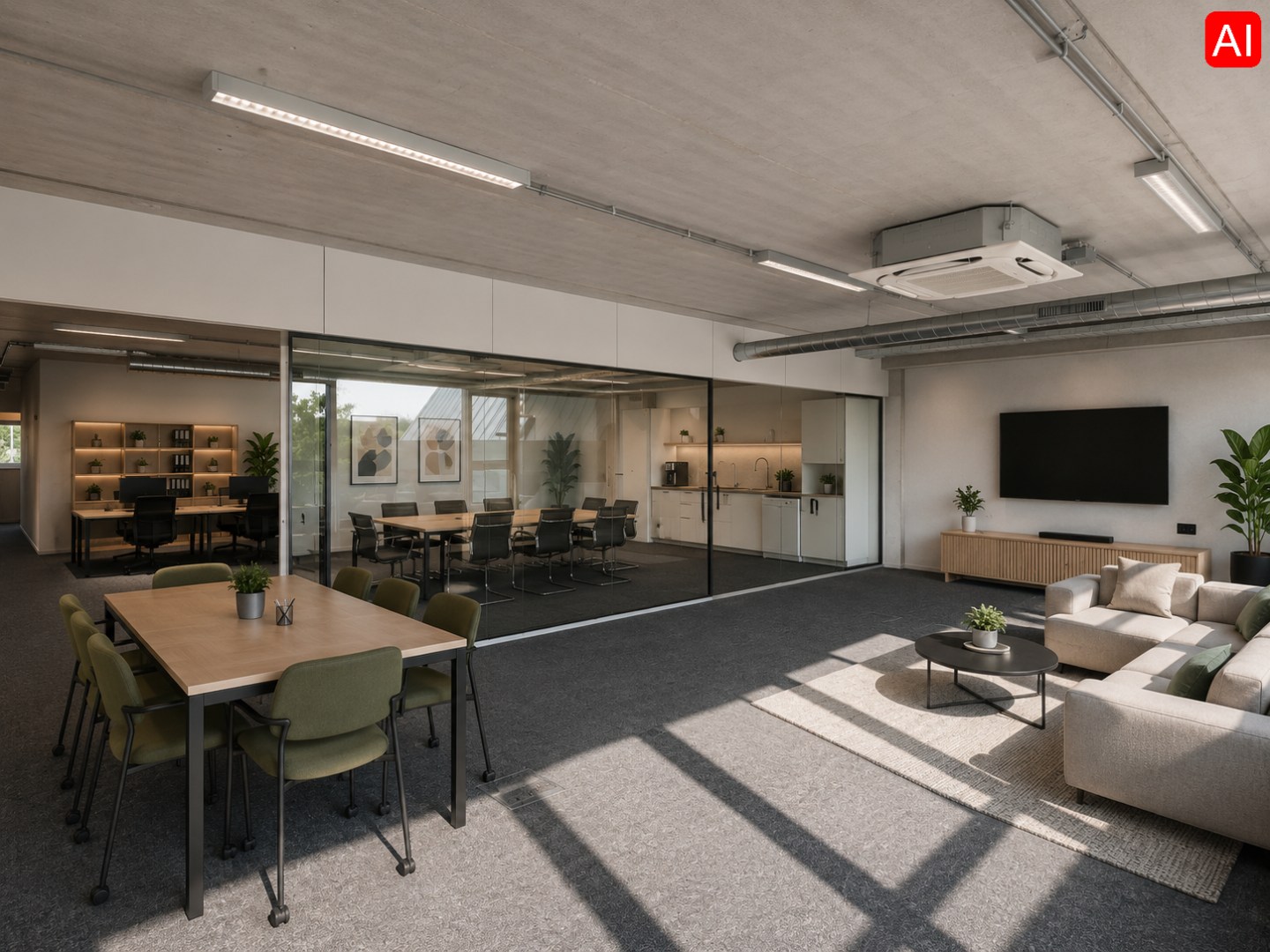 INSTAPKLARE KANTOORRUIMTE OP BOVENVERDIEPING (325m²) OP TOPLOCATIE - foto 4