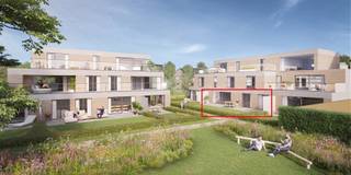 Dit energiezuinige en hedendaags appartement wordt afgewerkt met duurzame en kwalitatieve materialen en wordt voorzien van zonnepanelen, vloerverwarming en een individuele warmtepomp.<br /><br />De leefruimte loopt uit op een zuidwest georiënteerd terras en privé tuin. <br />Het interieur wordt afgewerkt naar persoonlijke smaak en binnen een vooraf bepaald budget; de keuken, badkamer en vloeren kiest u volledig volgens uw eigen smaak en stijl.<br />De ondergrondse kelder is ingedeeld in parkeerplaatsen, garageboxen, een gemeenschappelijke fietsenberging en afvalberging.<br /><br />Residentie Paddenhoek is gelegen in een rustige, groene omgeving aan de rand van Aalst en vlakbij de belangrijkste invalswegen.<br /><br />Nieuwbouwappartement met 6% BTW onder voorwaarden.<br /> <br />Heeft u interesse in dit projekt ? Maak dan een afspraak met Sabrina op 0470/03.31.39 of info@immobia.be.