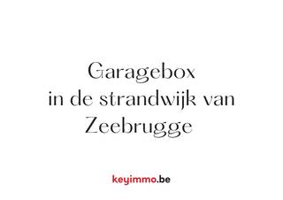 Ruime inpandige garagebox in de residentie. Bent u op zoek naar een garagebox? Neem contact op met Stéphanie voor meer info via 0472 77 86 60...