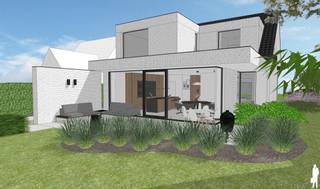 <p><strong>Volledig gerenoveerde woning met 3 slaapkamers, ruime tuin, carport en energiezuinige technieken dichtbij het centrum van essen</strong></p>
<p>Deze <strong>volledig gerenoveerde woning</strong>, door<strong> bouwonderneming Mark Raats</strong>, combineert een hedendaagse uitstraling met een ruime en doordachte indeling. Royale leefruimtes met grote raampartijen zorgen voor veel licht en een sterke verbinding met de tuin. Met <strong>3 slaapkamers</strong>, een dressing, moderne badkamer, praktische bergruimtes en een <strong>diepe tuin met carport en berging</strong> biedt deze woning comfortabel en energiezuinig gezinswonen. <strong>De oplevering is voorzien in april/mei 2027.</strong></p>
<p><strong>Gelijkvloerse verdieping<br /></strong>- Inkomhal met <strong>gastentoilet en ingemaakt wandmeubel<br /></strong>- Gezellige <strong>zithoek</strong> aan de voorzijde<br />- Royale en lichtrijke <strong>leefruimte met open karakter<br /></strong>- Grote raampartijen met een <strong>sterke verbinding naar terras en tuin<br /></strong>- Ruime <strong>open keuken met centraal eiland</strong> en aansluitend eetgedeelte<br />- Praktische <strong>berging</strong> met rechtstreekse buitendeur en ruimte voor nutsvoorzieningen<br />- Hedendaagse afwerking met <strong>ingewerkte plafondspots<br /></strong>- Woning is <strong>deels onderkelderd</strong></p>
<p><strong>Eerste verdieping<br /></strong>- Nachthal met <strong>afzonderlijk toilet<br /></strong>-<strong> 3 volwaardige slaapkamers<br /></strong>- Eén slaapkamer met <strong>aansluitende dressing<br /></strong>- Moderne badkamer met <strong>ruime inloopdouche en dubbele lavabo</strong></p>
<p><strong>Zolderverdieping<br /></strong>- Praktische <strong>bergzolder met vlizotrap</strong></p>
<p><strong>Tuin en buitenruimte<br /></strong>- <strong>Diepe tuin</strong> met ruimte voor groenaanleg, ontspanning en speelgelegenheid<br />- Ruim terras rechtstreeks aansluitend op de leefruimtes<br />- Mogelijkheid tot een verzorgde, hedendaagse tuinaanleg<br />- Afzonderlijke <strong>carport met tuinberging<br /></strong>- Ruime <strong>oprit met parkeergelegenheid voor meerdere wagens<br /></strong>-<strong> Regenwaterput van 10.000 liter</strong>, aangesloten op toiletten en buitenkraan</p>
<p><strong>Bijzonderheden<br /></strong>- <strong>Volledig gerenoveerde woning door bouwonderneming Mark Raats<br /></strong>- <strong>3 slaapkamers</strong>, waarvan één met dressing<br />- Moderne badkamer en <strong>2 afzonderlijke toiletten<br /></strong>- Royale leefruimte en <strong>open keuken met centraal eiland<br /></strong>- <strong>Diepe tuin, ruim terras en carport met berging<br /></strong>- Deels onderkelderd en bijkomende bergzolder<br />-<strong> Warmtepomp, ventilatiesysteem en zonnepanelen<br /></strong>-<strong> E-peil 25, en mogelijks 21<br />- Hoogwaardige aluminium </strong>ramen met <strong>isolerende beglazing </strong>(Ug 1,0 W/m²K)<strong><br /></strong>- Regenwaterrecuperatie van <strong>10.000 liter<br /></strong>- Gescheiden rioleringsstelsel<br />- Sterke combinatie van <strong>energiezuinigheid, ruimte en hedendaags wooncomfort<br /></strong>-<strong> Verkoop onder registratierechten mogelijk<br /></strong>- <strong>Opleverperiode april/mei 2027</strong></p>
<p><strong>Ligging</strong><br />Gelegen aan de <strong>Hofstraat in Essen</strong>, met een vlotte verbinding naar het centrum. Winkels, scholen, openbaar vervoer en dagelijkse voorzieningen bevinden zich in de omgeving. Ook de <strong>Nederlandse grens</strong> is vlot bereikbaar.</p>
<p><strong>Een volledig vernieuwde gezinswoning waar ruimte, tuinbeleving en energiezuinig wooncomfort mooi samenkomen.<br /></strong></p>
<p>Bewoonbare opp. 187 m² ref.: bruto vloeropp. EPC-certificaat.</p>
<p><strong> </strong></p>
