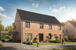 Hectaar bouwt 22 energiezuinige nieuwbouwwoningen op een centrale ligging, vlak bij de markt van Langemark in de Westhoek. Deze nieuwe woonbuurt combineert hedendaags wooncomfort en duurzaamheid met de charme en gezelligheid van het dorp. <br /><br />De eerste fase van het project is inmiddels gelanceerd en omvat een mix van halfopen en gesloten bebouwingen. Dankzij de centrale ligging bevinden de bakker, slager, recreatie, horeca, het openbaar vervoer en tal van andere voorzieningen zich op wandel- en fietsafstand. Een aangename woonomgeving waar alles binnen handbereik is.<br /><br /><strong>Indeling van de woning:</strong><br />Gelijkvloers: een inkomhal met gastentoilet, ruime en lichtrijke leefruimte met open keuken en praktische berging <br />Verdiep: een nachthal met apart toilet, 3 volwaardige slaapkamers en een badkamer met ligbad, douche en dubbel lavabomeubel<br />Zolder: bereikbaar via een zolderluik <br /><br /><strong>Troeven van deze woning:</strong>
<ul>
	<li>Mooie ligging nabij het centrum</li>
	<li>Duurzaam en energiezuinig wonen</li>
	<li>Vloerverwarming in combinatie met lucht/water warmtepomp</li>
	<li>Regenwaterput van 7.500 liter (aangesloten op toiletten, wasmachine en buitenkraan)</li>
	<li>Mogelijkheid tot het plaatsen van een carport</li>
</ul>
Bovendien zijn deze woningen geschikt als vaste woonplaats of rendabele investering. Je koopt aan een vaste prijs en hebt de keuze om zelf je afwerking te bepalen of volledig ontzorgd te worden. <br /><br />Contacteer ons vandaag nog voor meer informatie of een afspraak op ons kantoor te Roeselare. <br /><span>(Foto’s zijn referentiebeelden van voorgaande projecten)</span>
