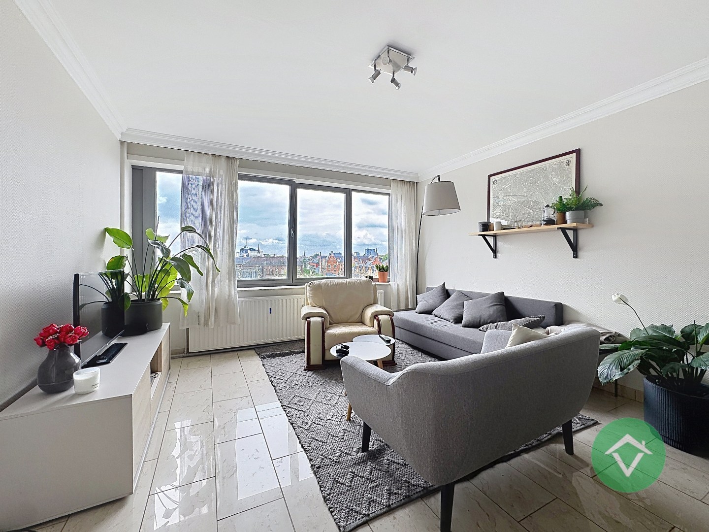 Appartement met 2 slaapkamers en terras te Gent - foto 3