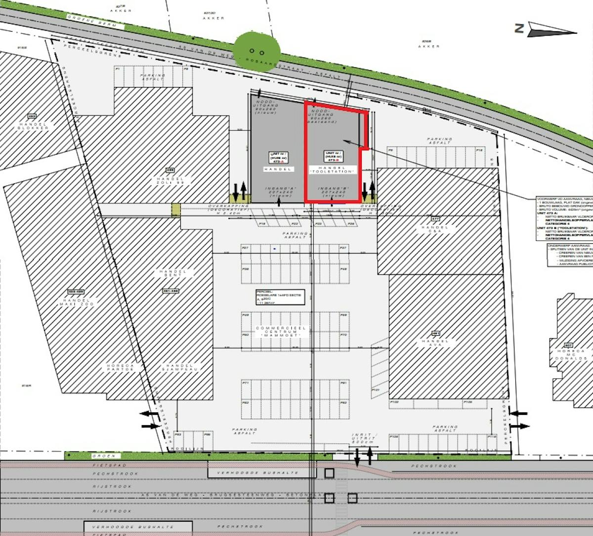Baanwinkel van ca. 416 m² langs de Brugsesteenweg Roeselare - foto 4