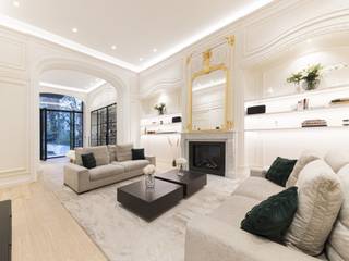Op de begane grond van een prachtig klassiek gebouw uit 1902, volledig gerenoveerd door Bruno Erpicum, ligt dit grote duplex-appartement van ± 239 m² met een tuin van ± 2 are.<br /><br />Deze duplex combineert ruime volumes, antieke elementen (lambrisering, lijstwerk, vloeren, originele deuren) en hoogwaardige materialen en beschikt over een dubbele woonkamer met gashaard, een eetkamer en een grote, lichte keuken die uitkomt op een terras van ± 10 m² met ononderbroken uitzicht over de tuin. Het slaapgedeelte bestaat uit een hoofdslaapkamer van ± 30 m² met ingebouwde kleedkamer en badkamer die uitkomt op een terras, een tweede slaapkamer van ± 24 m² met doucheruimte en een derde slaapkamer van ± 14 m² ook met doucheruimte. Een wasruimte en kelder maken de woning compleet.<br /><br />Andere kenmerken: omkeerbare airconditioning, domotica, audiosysteem, gepantserde deur, alarm met camera's, verlichte tuin, parkeerplaats in naburig gebouw in optie (45.000€), dubbel stroomsysteem, kelder.<br /><br />Le Châtelain staat bekend om zijn ligging, niet ver van het stadscentrum en vlakbij het Bois de la Cambre, met zijn vele restaurants, winkels en populaire markt. Snelle en gemakkelijke toegang tot het openbaar vervoer.<br /><br />Voor meer informatie kunt u contact opnemen met Corinne Thumelaire op +32 (0) 498 237 935.