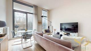 Situé entre le parc Josaphat et le parc Georges-Henri, au réz-de-chaussée d'un immeuble récent de 2009, nous vous proposons ce bel appartement...