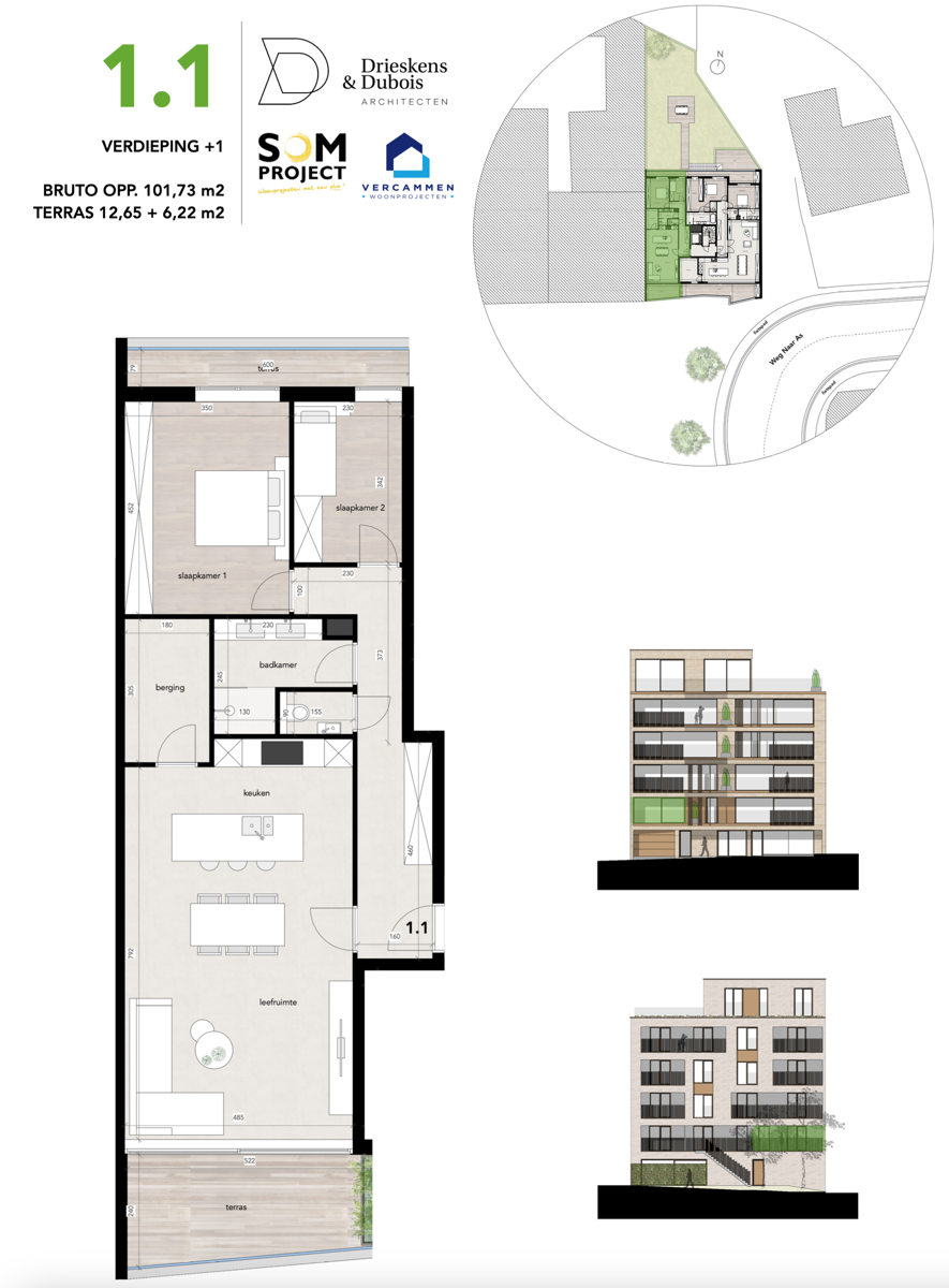 Appartement à vendre à Genk avec 2 chambres - photo 2