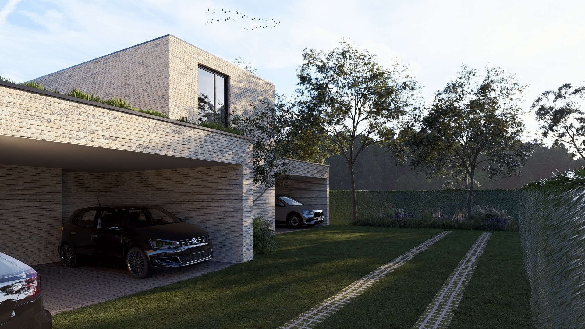 Nieuwbouwwoning op 2a76ca met 2 slpk's en overdekte carport te Maasmechelen - foto 1