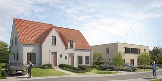 Op de voormalige brouwerijsite Appelmans realiseren we vier nieuwe woningen: twee in een charmante landelijke stijl en twee in een strak moderne vormgeving. Je woont in het hart van de gezellige dorpskern van Sint-Martens-Bodegem, een deelgemeente van Dilbeek. Hier vind je alles binnen handbereik: winkels, scholen (basisschool op 350 m) en openbaar vervoer (bushalte op 900 m). Daarnaast geniet je van een uitstekende verbinding met de E40 en de Brusselse Ring. Dilbeek staat bekend om zijn groene, rustige omgeving, prachtige natuurgebieden en historische bezienswaardigheden. Kortom, je combineert hier het beste van twee werelden: de rust van het dorp en de voorzieningen van de stad in de buurt.
Deze moderne nieuwbouwwoning is voorzien van een inkomhal met toilet, een ruime woon- en eetkamer, een open keuken, een berging, drie slaapkamers, een badkamer met bad, inloopdouche en dubbele wastafel, en een apart toilet op de bovenverdieping. De zuid gerichte tuin biedt volop ruimte om te genieten. Het gebruik van een warmtepomp, in combinatie met vloerverwarming en zonnepanelen zorgt ervoor dat jouw toekomstige energiefactuur onder controle blijft (E10).
Neem gerust contact met ons op voor meer informatie en ontdek alle mogelijkheden. Een kijkje nemen? Je vindt de locatie ter hoogte van Wolsemstraat 117.