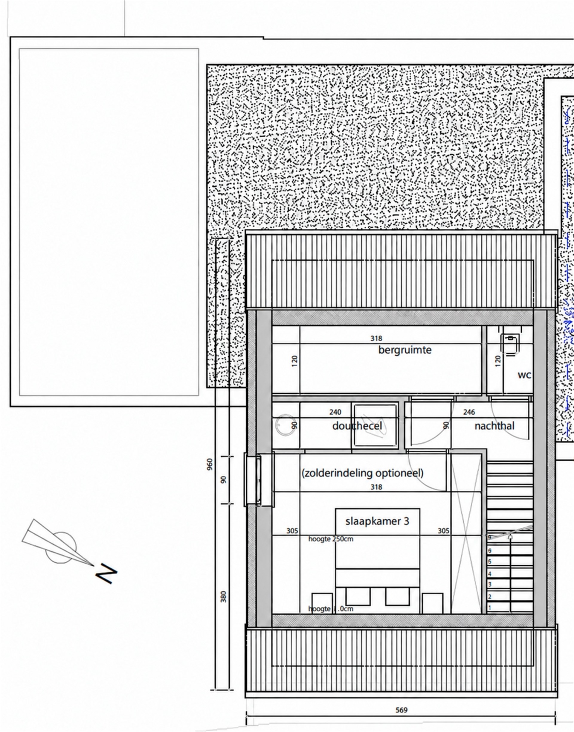 Bouwgrond van 421 m² met vergunning en zuidgerichte tuin - foto 5