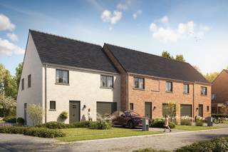Hectaar bouwt 22 energiezuinige nieuwbouwwoningen op een centrale ligging, vlak bij de markt van Langemark in de Westhoek. Deze nieuwe woonbuurt combineert hedendaags wooncomfort en duurzaamheid met de charme en gezelligheid van het dorp. <br /><br />De eerste fase van het project is inmiddels gelanceerd en omvat een mix van halfopen en gesloten bebouwingen. Dankzij de centrale ligging bevinden de bakker, slager, recreatie, horeca, het openbaar vervoer en tal van andere voorzieningen zich op wandel- en fietsafstand. Een aangename woonomgeving waar alles binnen handbereik is.<br /><br /><strong>De loten 07-12 kunnen aangekocht worden onder 6% btw!</strong><br /><br /><strong>Indeling van de woning:</strong><br />Gelijkvloers: een inkomhal met gastentoilet, ruime en lichtrijke leefruimte met open keuken en inpandige garage<br />Verdiep: een nachthal met apart toilet, 3 volwaardige slaapkamers en een badkamer met ligbad, douche en dubbel lavabomeubel<br />Zolder: bereikbaar via een zolderluik <br /><br /><strong>Troeven van deze woning:</strong>
<ul>
<li>Mooie ligging nabij het centrum</li>
<li>Duurzaam en energiezuinig wonen</li>
<li>Vloerverwarming in combinatie met lucht/water warmtepomp</li>
<li>Regenwaterput van 7.500 liter (aangesloten op toiletten, wasmachine en buitenkraan)</li>
<li>Inpandige garage</li>
<li>Zonnige tuin</li>
</ul>
Bovendien zijn deze woningen geschikt als vaste woonplaats of rendabele investering. Je koopt aan een vaste prijs en hebt de keuze om zelf je afwerking te bepalen of volledig ontzorgd te worden. <br /><br />Contacteer ons vandaag nog voor meer informatie of een afspraak op ons kantoor te Roeselare. <br /><span>(Foto’s zijn referentiebeelden van voorgaande projecten)</span>