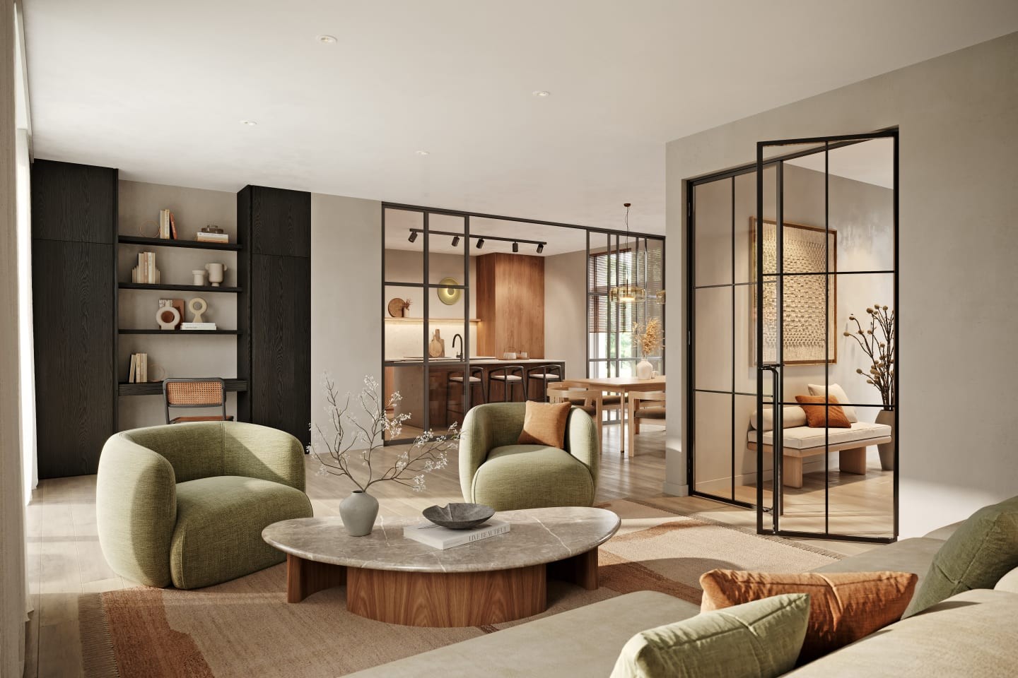 Unieke halfopen eengezinswoning – 3 slaapkamers met uitzicht op de Nete &amp; groen binnenplein, voorzien van alle nieuwste technieken – Residentie Netehof - foto 1