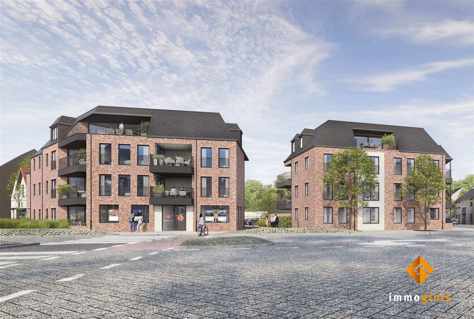 Tweede verdieping: appartement met 2 slaapkamers en ruim overdekt terras. - foto 2