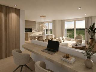 Ontdek deze moderne nieuwbouwwoning, een project van Steen Sterk.<br /><br />Via de inkomhal met gastentoilet komt u binnen in de lichtrijke leefruimte met open keuken en eet- en zithoek. Hier werd tevens een praktische bureauhoek voorzien. Dankzij de grote raampartijen geniet u van een prachtig zicht op de tuin. Verder beschikt het gelijkvloers over een inpandige garage met nog voldoende bergruimte. <br /><br />Op de eerste verdieping bevinden zich drie ruime slaapkamers, een afzonderlijk toilet en een volledig uitgeruste badkamer met dubbele lavabo, ligbad en aparte douche. Daarnaast is er ook een zolder aanwezig.<br /><br />Deze woning blinkt uit in duurzaamheid dankzij een warmtepomp met vloerverwarming, ventilatie type D met warmteterugwinning, 4 zonnepanelen (1.500 - 1.800 Wp) en een regenwaterput van 7.500 liter met regenwaterpomp in de put zelf.<br /><br />Geniet van een rustige, groene ligging nabij de Schelde, scholen en winkels, met volledige vrijheid in de afwerking naar eigen smaak!<br /><br />Oppervlaktes (bruto): gelijkvloers 102 m², eerste verdiep 66 m², zolder 34 m².<br /><br />Prijs exclusief registratierechten en btw, evenals aansluitings-, plaatsing- en abonnementskosten van nutsvoorzieningen. <br />Onder voorbehoud van het bekomen van de stedenbouwkundige vergunning.<br /><br />Mogelijkheid om aan te kopen aan 6% BTW, mits aan bepaalde voorwaarden wordt voldaan.