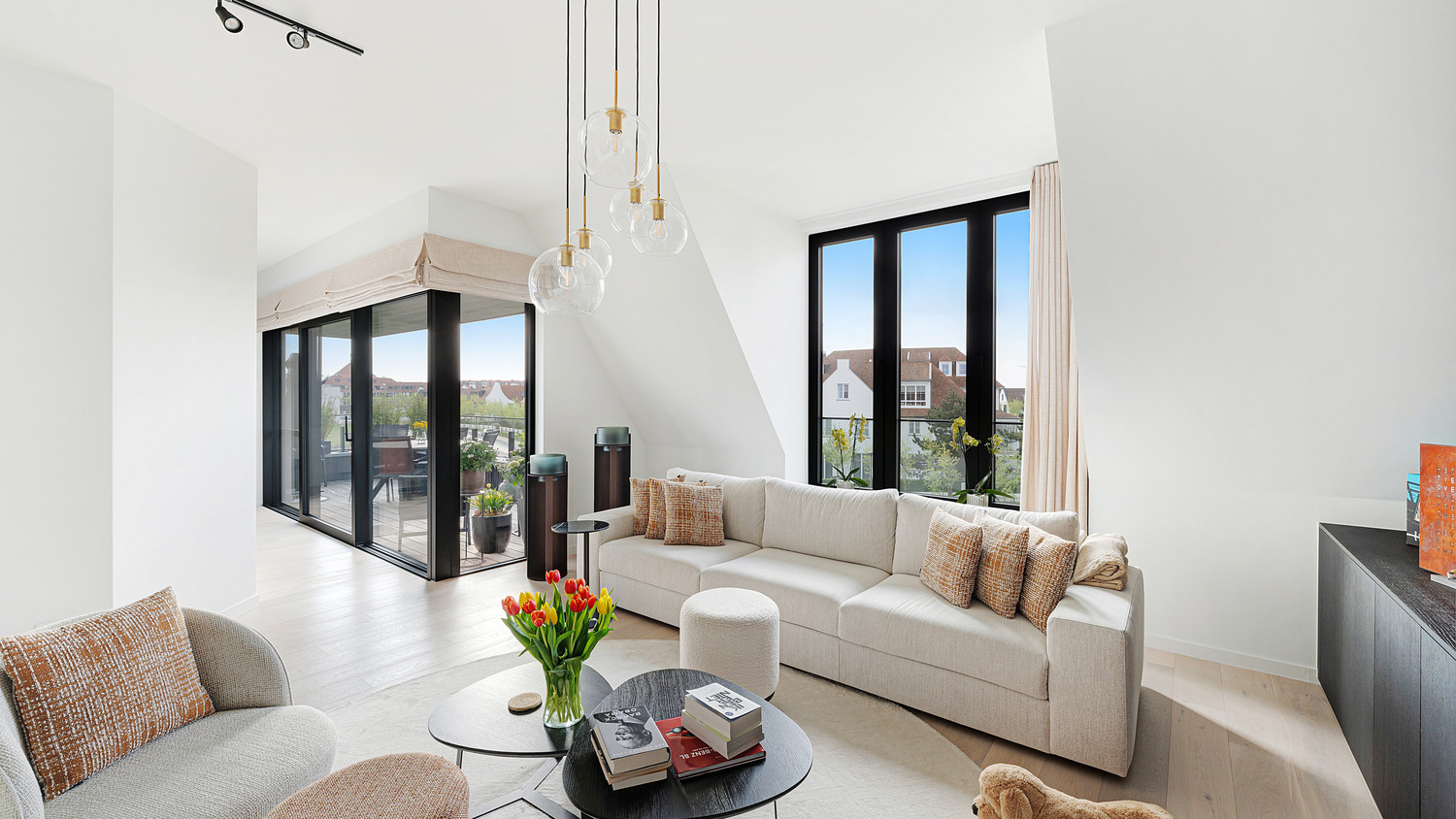 Uitzonderlijk dakappartement met hoog plafond en groot terras in Duinenwater - foto 5