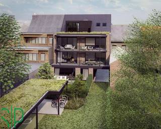 Dakappartement (3e verdieping) met ruim terras in residentie "GREENLOGEN".<br /><br />Indeling appartement: inkomhall, apart toilet, slaapkamer, badkamer, wasplaats / berging, woonkamer met open keuken en aansluitend ruim terras.<br /><br />Het appartement wordt luxueus uitgerust. Bovendien wordt er volledig op maat van de kopers afgewerkt. <br /><br />Autostandplaatsen en private bergingen zijn gelegen achter het gebouw: deze zijn apart aan te kopen. Ook is er een lift voorzien.<br /><br />De appartementen van "GREENLOGEN" worden gebouwd met groene / ecologisch verantwoorde materialen én volgens de BEN - norm (E-peil lager dan 30). Om aan de BEN-norm te voldoen zullen alle appartementen voorzien worden van de meest moderne, milieuvriendelijke technieken (verwarming met warmtepompsysteem, zonnepanelen, vloerverwarming, ventilatie type D, enz...). <br /><br />Centrale locatie op wandelafstand van het centrum en met een vlotte verbinding naar de in/uitvalswegen.<br /><br />Verkoop onder het B.T.W. - stelsel. Ook kan het 6% btw-tarief toegepast worden. <br /><br />Zowel erg interessant voor starters als voor investeerders.<br /><br />Nog vragen? Neem dan zeker contact op met Immo S|P te Geel op 014/59 10 20 of via info@immosp.be.