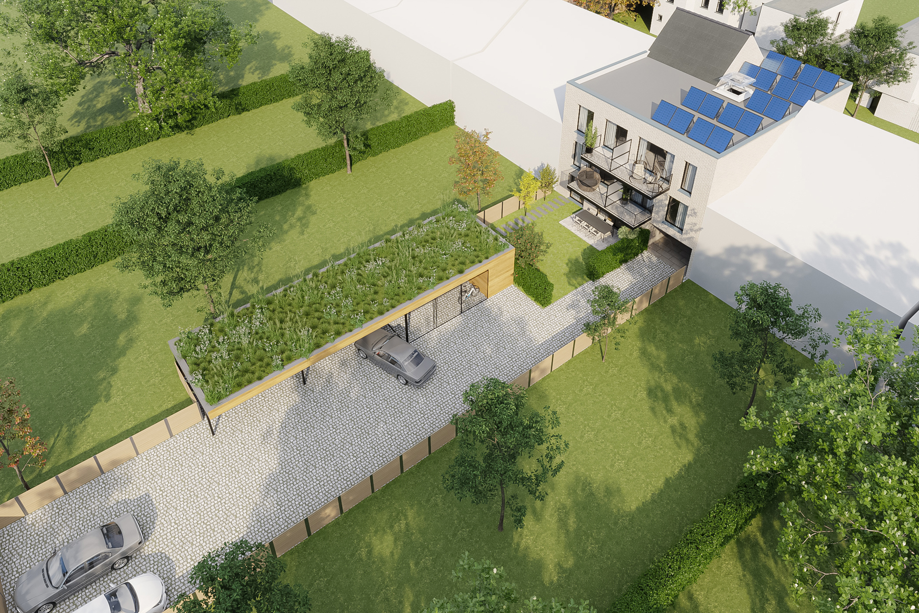 2 SLK- app. op het 2de verdiep met ZW-terras - 80m² (bruto)  - foto 2