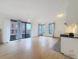 EVERE, wijk OTAN, ONGEBOUWDE appartement van ± 71m². Het bestaat uit een inkomhal met apart toilet, woonkamer van ± 30m² met balkon,...
