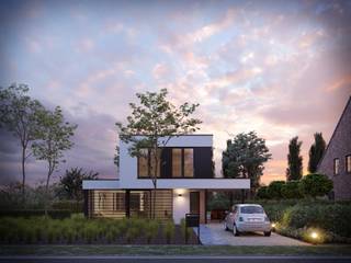 Deze prachtige, nieuw te bouwen woning met formidabel landelijk uitzicht wordt gebouwd op het einde van een rustige straat nabij het centrum van Houthulst op een grondoppervlakte van 857 m².<br /><br />Op het gelijkvloers wordt de woning voorzien van een inkomhal met gastentoilet. De lichtrijke leefruimte met de aanpalende open keuken hebben een fantastisch uitzicht op het naastgelegen stuk landbouwgrond. Palend aan de keuken wordt een ruime berging voorzien die eveneens bereikbaar is van buitenaf. Aansluitend aan de leefruimte wordt een open bureauruimte of speelkamer voorzien.<br /><br />Op de eerste verdieping zijn er 3 slaapkamers. De grootste slaapkamer is uitgerust met een ruimte voor een dressing. De badkamer wordt voorzien van een ligbad, douche en een dubbel lavabomeubel, daarnaast vinden we op de bovenverdieping een afzonderlijk toilet.<br /><br />De villa wordt volledig afgewerkt met mooie materialen zoals o.a. maatkeuken inclusief toestellen en een natuurstenen werkblad, vloerverwarming op het gelijkvloers en de eerste verdieping aangestuurd door middel van een warmtepomp (water/lucht), laminaat in de slaapkamers, zonnepanelen, oprit, terras, eiken trap, regenwaterpomp in de put ... De keuzes voor de afwerking zijn volledig naar smaak van de kopers.<br />De woning biedt de mogelijkheid tot het plaatsen van een carport.<br />Interieurfoto's zijn als voorbeeld van een gelijk(w)aardige woning. <br />Grondoppervlakte : 857 m² / E-peil : max. 30 / Prijzen excl. btw en registratiebelastingen<br /><br />Voor meer informatie of bezoek aan onze kijkwoning, contacteer BOUW BOSSU op het nummer 0496 101 201 - www.bouwbossu.be