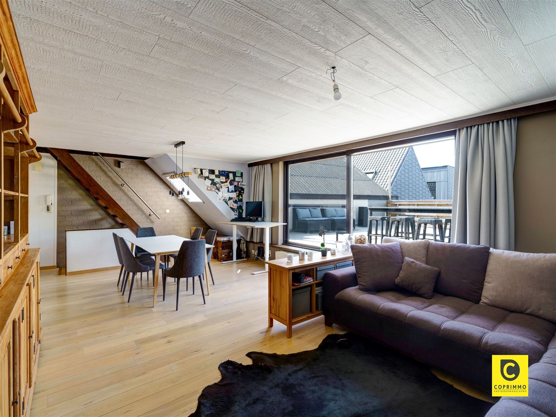 Duplex-appartement met zeer ruim terras en 2 slpk. - foto 4