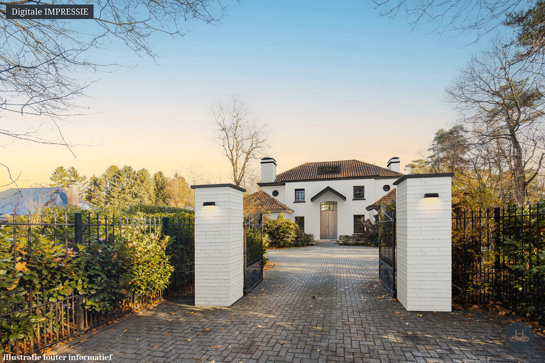 Riante villa op toplocatie in het groen met privé-bos - foto 2