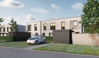 In dit nieuw woonproject gelegen aan de Koekoekstraat starten we de 2de fase met 6 nieuwe woningen.<br />Er is de nodige aandacht geschonken aan de architectuur om één harmonieus geheel te vormen met de eerste fase en appartementen rond het groene binnenplein.<br />Deze woning op lot 12 is een gelegen<span> </span>op een zuidwest gericht perceel van<span> 186m².</span><br /><strong>GLVL:</strong> inkom met ruimte voor vestiaire, wc. Vanuit de living met mogelijkheid voor bureauhoek heb je een splitlevel naar een zeer lichtrijke volledig ingerichte keuken met eiland en eetkamer. De grote raampartij en hoge plafonds zorgen voor unieke beleving met zicht op de tuin.<br /><strong>1Ste VERD</strong>: drie<span> slpks,wc, badkamer ingericht met ligbad, douche en badmeubel met dubbele lavabo </span>en berging.<br />De woning beschikt over een aangelegde parkeerplaats voor de deur. We voorzien vooraan een tuinberging per woning en een fietsenstalling. De woning kan achteraan ontsloten worden via een tuinpoortje.<br /><br /><strong>De interieurafwerking van uw woning gebeurt volledig volgens uw wensen.</strong><strong> </strong>Reken hiervoor op begeleiding, ondersteuning én expertise van ons team en partners. Energiezuinige woning (=A+ Label!) dankzij het doorgedreven isolatiepakket, vloerverwarming (+ koeling), ventilatiesysteem D en pakket zonnepanelen. Samen met de regenwaterput van 10.000L voldoet deze woning aan alle normen voor de toekomst.<br />De prijs is excl. btw en kosten. Download de brochure op https://durabrik.immo/nijlen-zavelweg<br />Heb je vragen? Contacteer dan je bouwadviseur via 09 280 60 60 of mail naar info@durabrik.be.<br />Plan je bezoek aan onze <span>kijkwoning ter plaatse </span>: https://www.durabrik.be/nl/kijkwoningen/nijlen-zavelweg<br /><br />* Afbeeldingen zijn indicatief