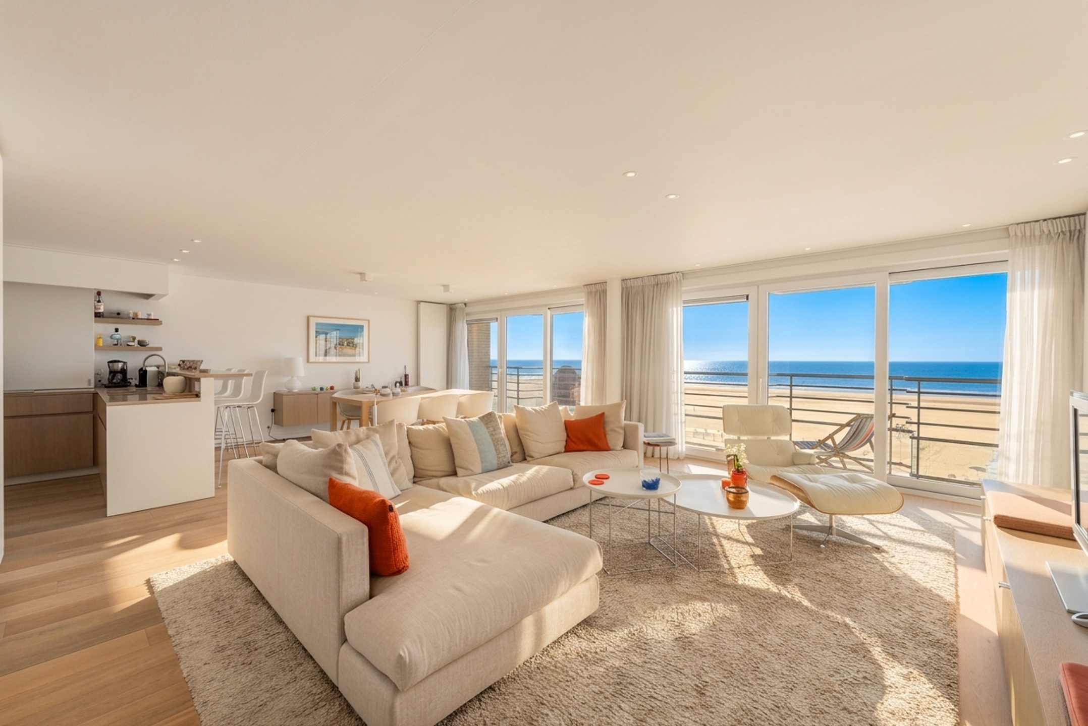 Exclusief luxeappartement met frontaal zeezicht - foto 5