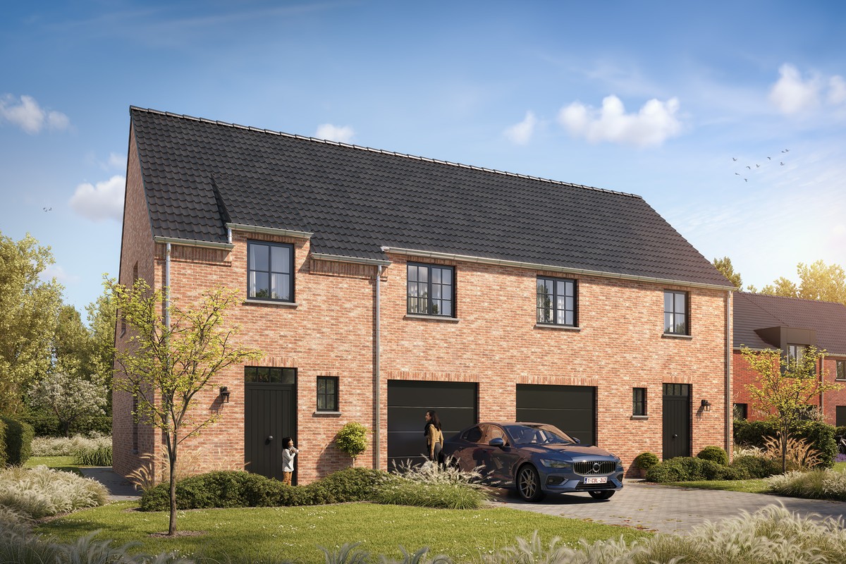 Energiezuinige halfopen nieuwbouwwoningen met inpandige garage in Denderwindeke - photo 1