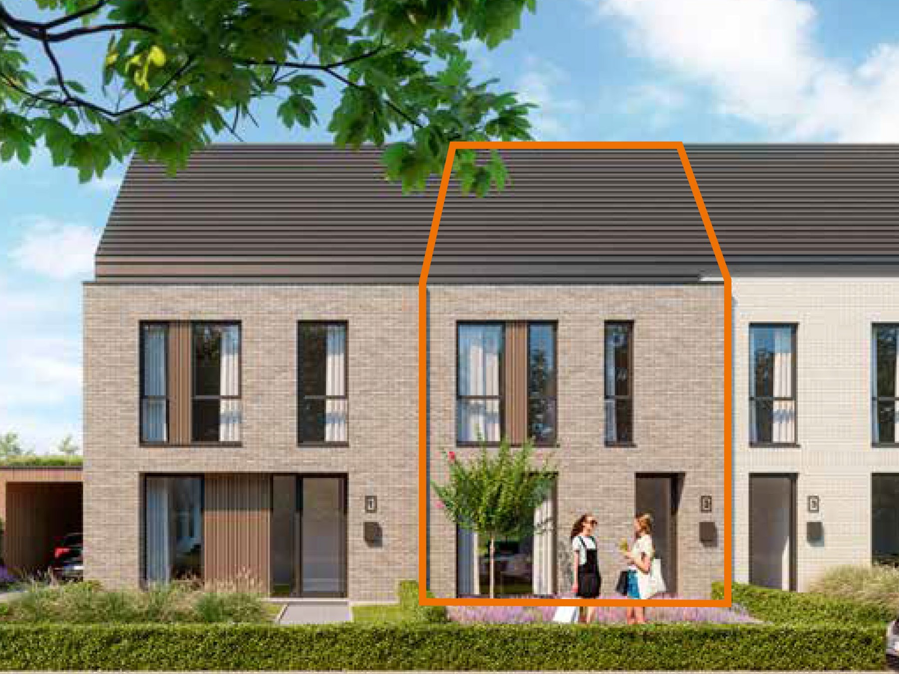 LOT 2 Moderne gesloten energiezuinige woning (275 m²) - foto 1