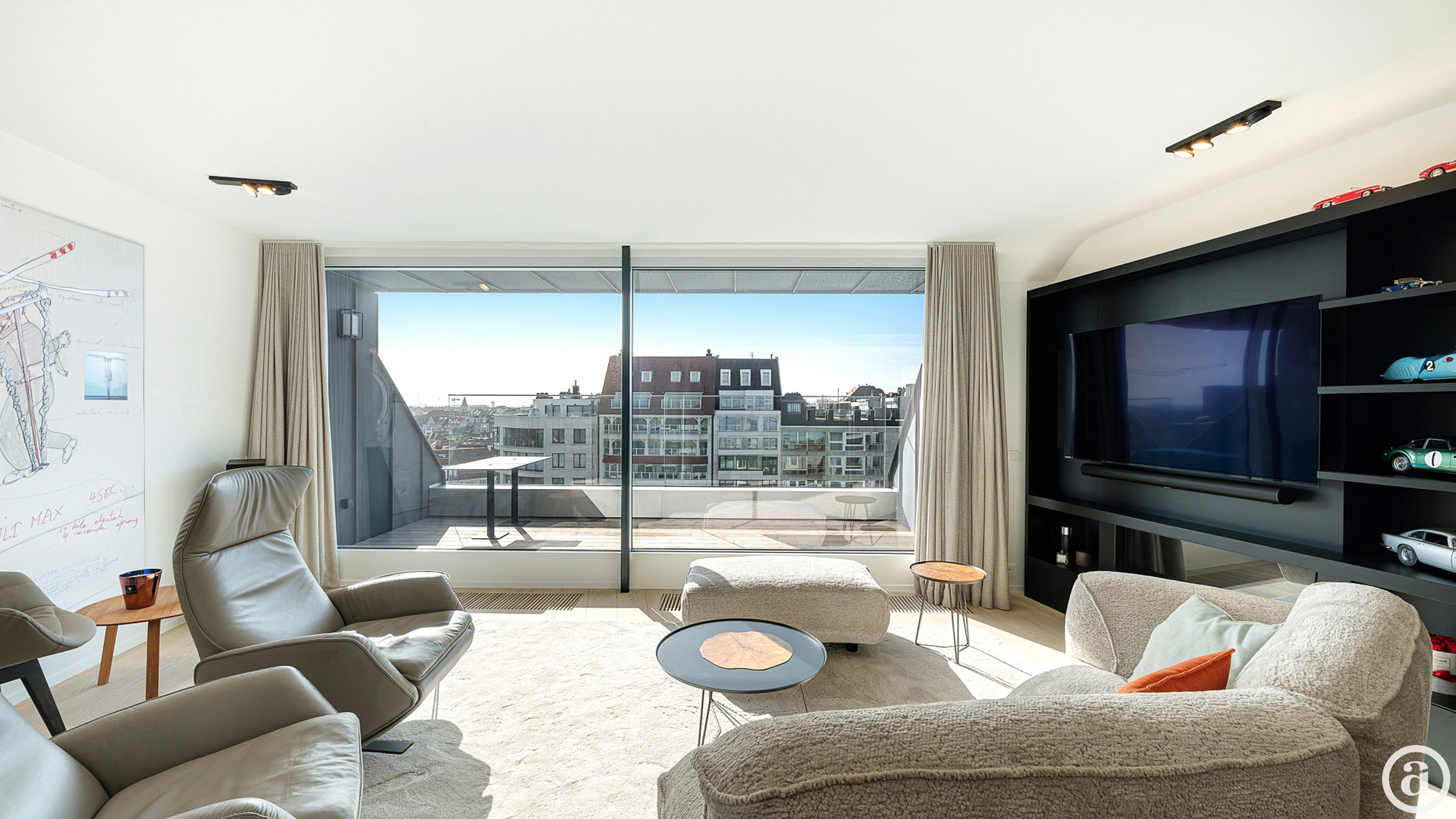 Prachtig duplexappartement met 3 slaapkamers en panoramische uitzichten in het Zoute. - foto 5