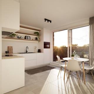 Residentie GreenScape ligt op een uitzonderlijk plek in de stad Bissegem. Het project is gelegen in de Meensesteenweg palend aan de groene omgeving van de neerbeekvallei, Bissegem plage en pal in het bruisende centrum. Daarbij een zeer vlotte verbinding met op 2 minuutjes van de oprit R8 en vlotte verbinding naar A19/E17/403.<br /><br />Deze exclusieve residentie GreenScape bestaat uit 7 ruime woonappartementen, waarvan 6 tweeslaapkamers en 1 éénslaapkamer, mogelijkheid om de gemeenschappelijke tuin te benutten en verschillende app’en met ruime terrassen. Daarenboven een sterke energiezuinigheid met E-peil van 17 of lager, verwarming voorzien via individuele warmtepomp en vloerverwarming, ...<br /><br /><br />De appartemeten zijn volledig naar eigen keuze in te richten, voorzien van moderne keuken en badkamer met ruime keuze aan topmaterialen, ruime berging en genieten van de namiddag -en avondzon vanop het terras met een verbluffend zicht op de achterliggende groenzone en toegang tot het natuurreservaat “Neerbeekvallei”.<br /><br />In de residentie zijn er ook achterliggend 7 ruime open carports voorzien én fietsenstalling op het gelijkvloers.<br /><br />Maak van deze Residentie uw Eigen stek of uiteraard ook uitermate geschikt als investeringsproject. Benieuwd naar deze unieke plek om te wonen? Bel ons, wij voorzien u graag van alle info en plannen.