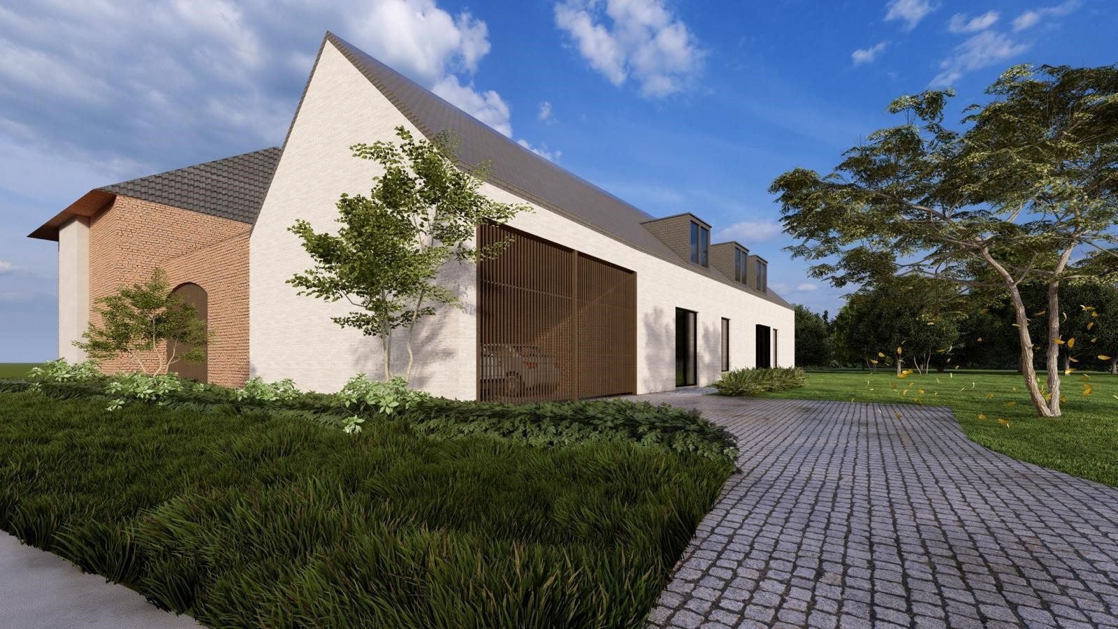 NIEUWBOUW CASCO RIANTE VILLA IN CENTRUM VAN BEVERST OP 35A55CA. - foto 2