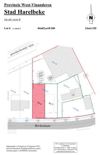 Mooi gelegen perceel bouwgrond - 402 m². 12 m x 33.52 m - geen bouwverplichtingen - alle nutsleidingen voorzien.
