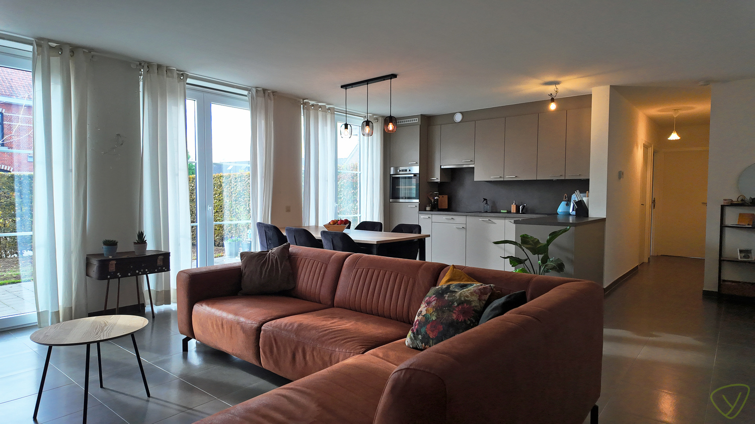 Zonovergoten gelijkvloersappartement in het centrum van Kaprijke! - foto 2