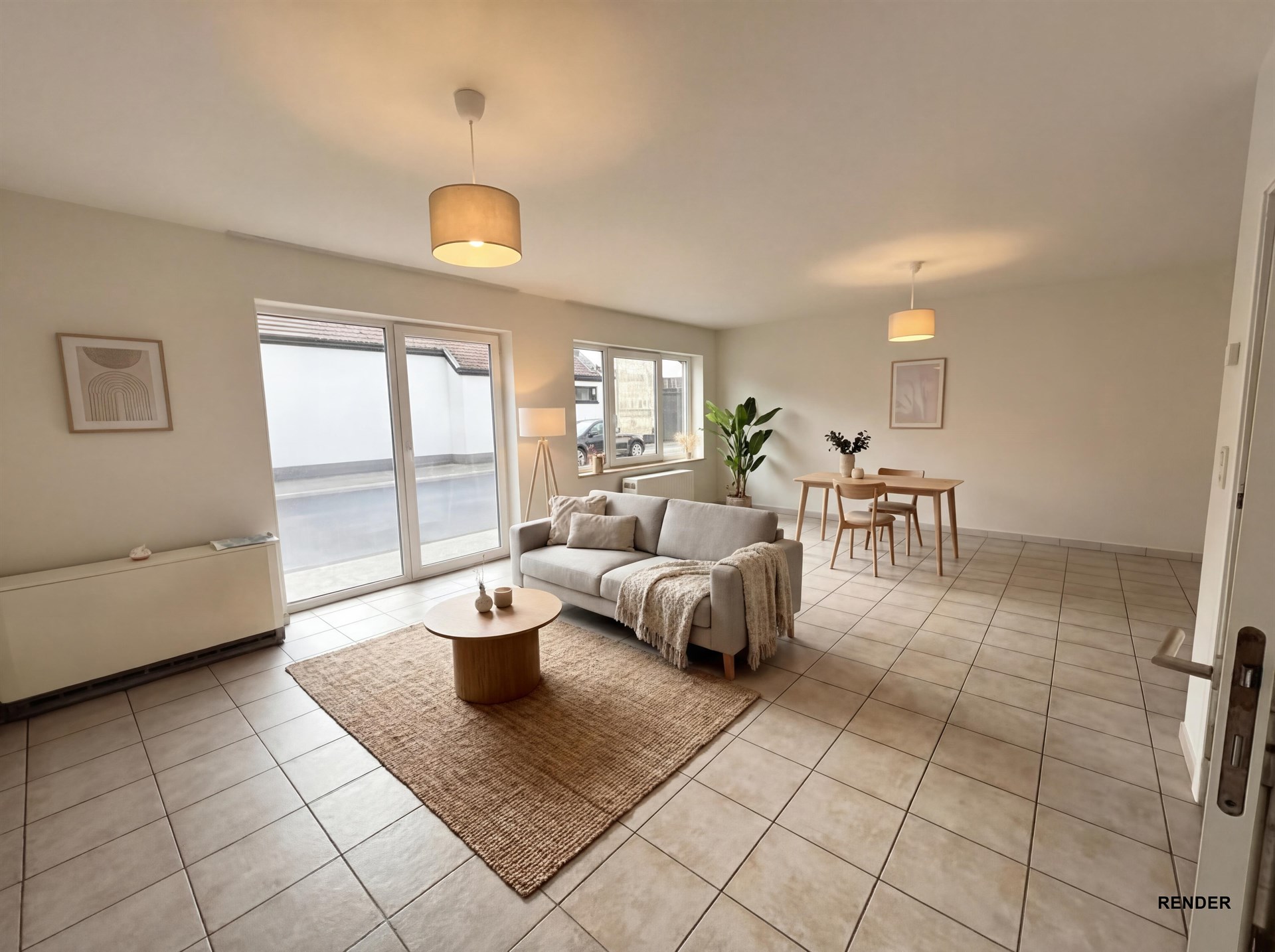 Gelijkvloers appartement met twee slaapkamers en garage te Herzele - foto 5