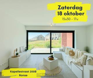 <span><span><strong>Bezoekmoment op </strong></span></span><span><span><strong>woensdag 11 juni</strong></span></span><span><span><strong>! Inschrijven kan via </strong></span></span><span><span><strong>www.nobels.be</strong></span></span><span><span><strong> onder referentienummer </strong></span></span><span><span><strong>4056458</strong></span></span><span><span><strong>.</strong></span></span><br /><br /><span><u><strong>MOGELIJKHEID 6% BTW I.P.V. 21%</strong></u></span><br /><br />Vier STIJLVOLLE HALFOPEN NIEUWBOUWWONINGEN in een MODERNE ARCHITECTUUR, gelegen in een RUSTIGE EN LANDELIJKE OMGEVING te Ronse, vlak bij het HOTONDBOS en omgeven door UITGESTREKTE VELDEN. Deze ENERGIEZUINIGE WONINGEN bieden een BEWOONBARE OPPERVLAKTE VAN 144 M² en staan op ZUIDWESTGERICHTE PERCELEN van 256 M² TOT 791 M², wat garant staat voor MAXIMALE LICHTINVAL EN ZON in de tuin. Dankzij de ligging in een VERKEERSLUWE STRAAT met VLOTTE VERBINDING naar belangrijke toegangswegen combineert dit project het beste van twee werelden: RUST EN BEREIKBAARHEID. De achterzijde biedt een PRACHTIG UITZICHT op de natuur en het HISTORISCHE STADSCENTRUM VAN RONSE. Gebouwd door een ERVAREN BOUWBEDRIJF met oog voor KWALITEIT, COMFORT EN DUURZAAMHEID. Bovendien kan elke woning VOLLEDIG NAAR EIGEN SMAAK WORDEN AFGEWERKT.<br /><br />Een unieke kans voor wie op zoek is naar COMFORTABEL, MODERN EN RUSTIG WONEN in Ronse!<br /><br /><span><strong>Adres: Kapellestraat 200B te Ronse</strong></span>