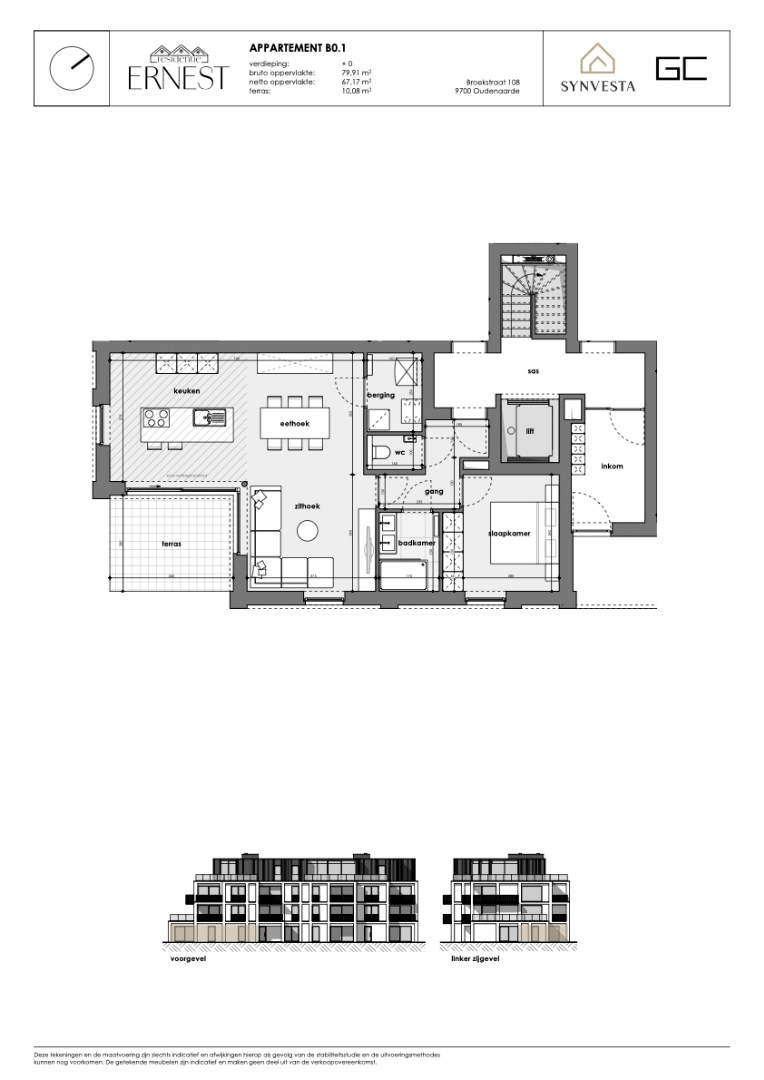 Apartment for sale in Oudenaarde with 1 bedroom - photo 3