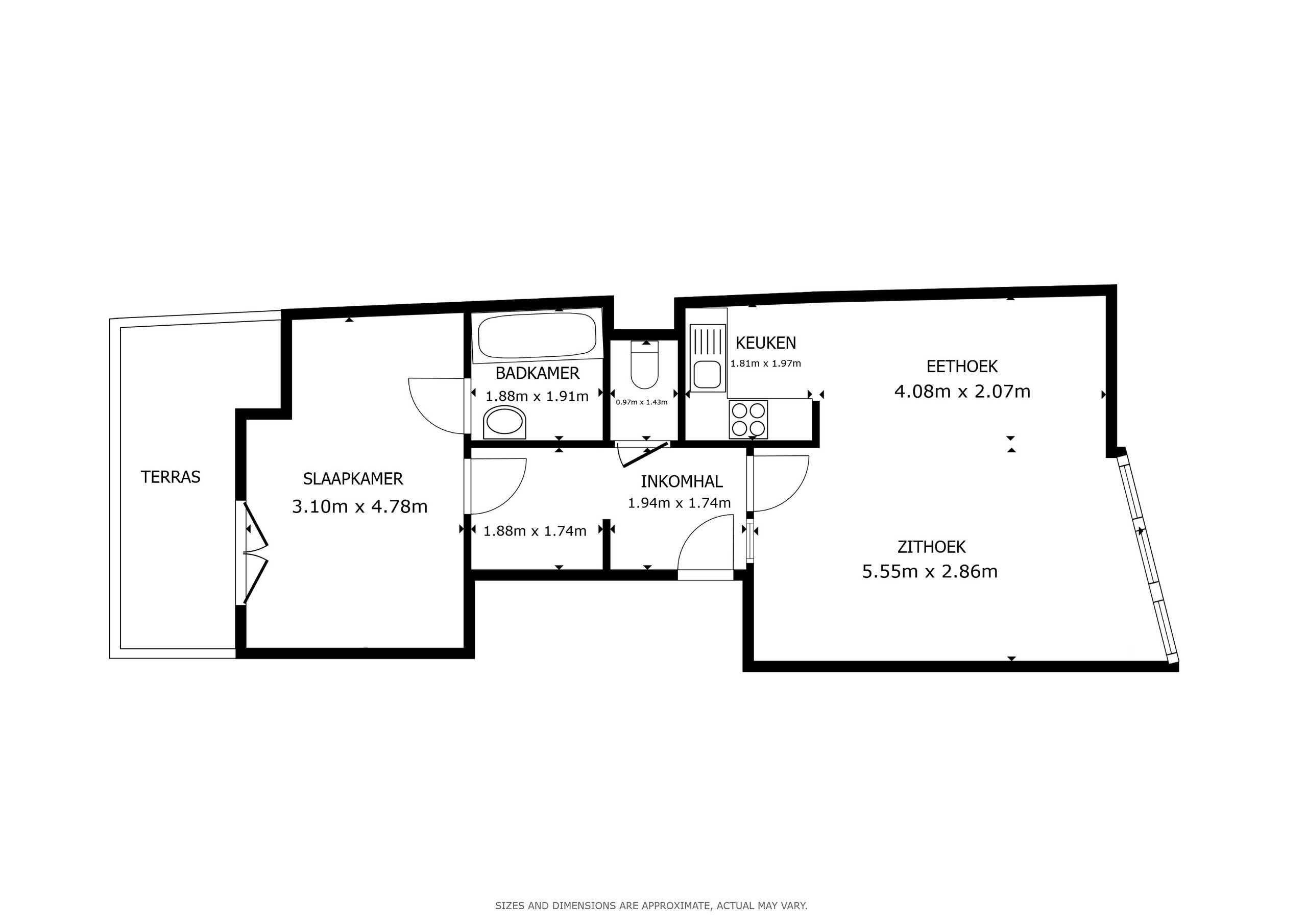 Appartement à louer à Gand avec 1 chambre - photo 3