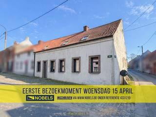 1ste bezoekdag woensdag 15 april! Inschrijven kan via www.nobels.be onder referentienummer 4331210.VERDER AF TE WERKEN GEZINSWONING met RUIM...