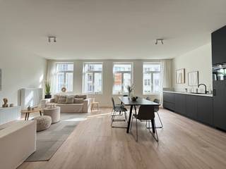 Stijlvol duplexappartement (117m²) in een volledig gerestaureerd en statig herenhuis (vernieuwbouw). De residentie straalt niet alleen karakter...