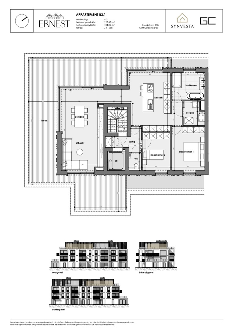 Appartement à vendre à Audenarde avec 2 chambres - photo 3