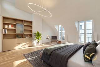 Superbe duplex situé dans le quartier prestigieux de la rue de Namur, en intérieur d’îlot. Cet appartement au dernier étage actuellement meublé...