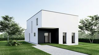 Maison avec un E-peil de E-0 comprenant 3 chambres et 1 salle de bain.Le prix est TVA et enregistrement exclus.Vous entrez dans la maison par un hall...