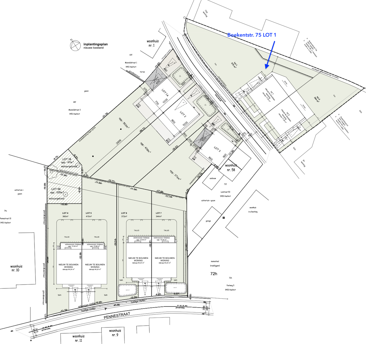 Halfopen nieuwbouw met grote tuin en carport - foto 2