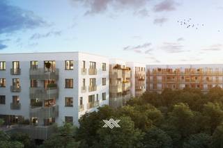 Dit doorzon appartement van 99m² beschikt over een inkomhal met een gastentoilet, een lichtrijke eet- en leefruimte met een open keuken en toegang tot het eerste terras van 13 m², de hal biedt tevens toegang tot de praktische berging en de badkamer met inloopdouche en dubbele lavabo. Dit lichtrijke appartement beschikt over 2 ruime slaapkamers waar telkens een volwaardig dubbel bed en een grote kast in past. Beide slaapkamers hebben toegang tot het tweede zonneterras van 10m².<br /><br />Bloei is een duurzaam nieuwbouwproject ingeplant in een groene omgeving tussen het Vossenbos en een nieuw park en dit op 7 minuten fietsen van Station Gent Sint-Pieters en op wandelafstand van de tramhalte van lijn 1.<br /><br />De zes kleinschalige gebouwen omvatten een mix van zowel 1, 2, 3 als 4 slaapkamers en werden getekend door 3 ervaren architectenbureaus waarbij sterk werd ingezet op een doordachte indeling, maximale lichtinval en zonneterrassen. Bovendien is er voor ieder appartement een ondergrondse parkeerplaats voorzien. <br /><br />Bewoners van Bloei kunnen genieten van een hoog-efficiënte warmtepomp in combinatie met zonnepanelen, akoestische en thermische isolatie, resulterend in een E-peil lager dan E22, wat tal van voordelen biedt voor zowel uw maandelijkse energiefactuur als uw persoonlijk comfort. 